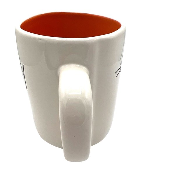 New Rae Dunn Double Sided Scaredy Cat Halloween Mug 16 oz - Picture 3 of 8